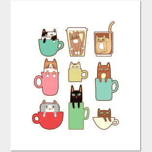 Coffee Cats! Posters and Art